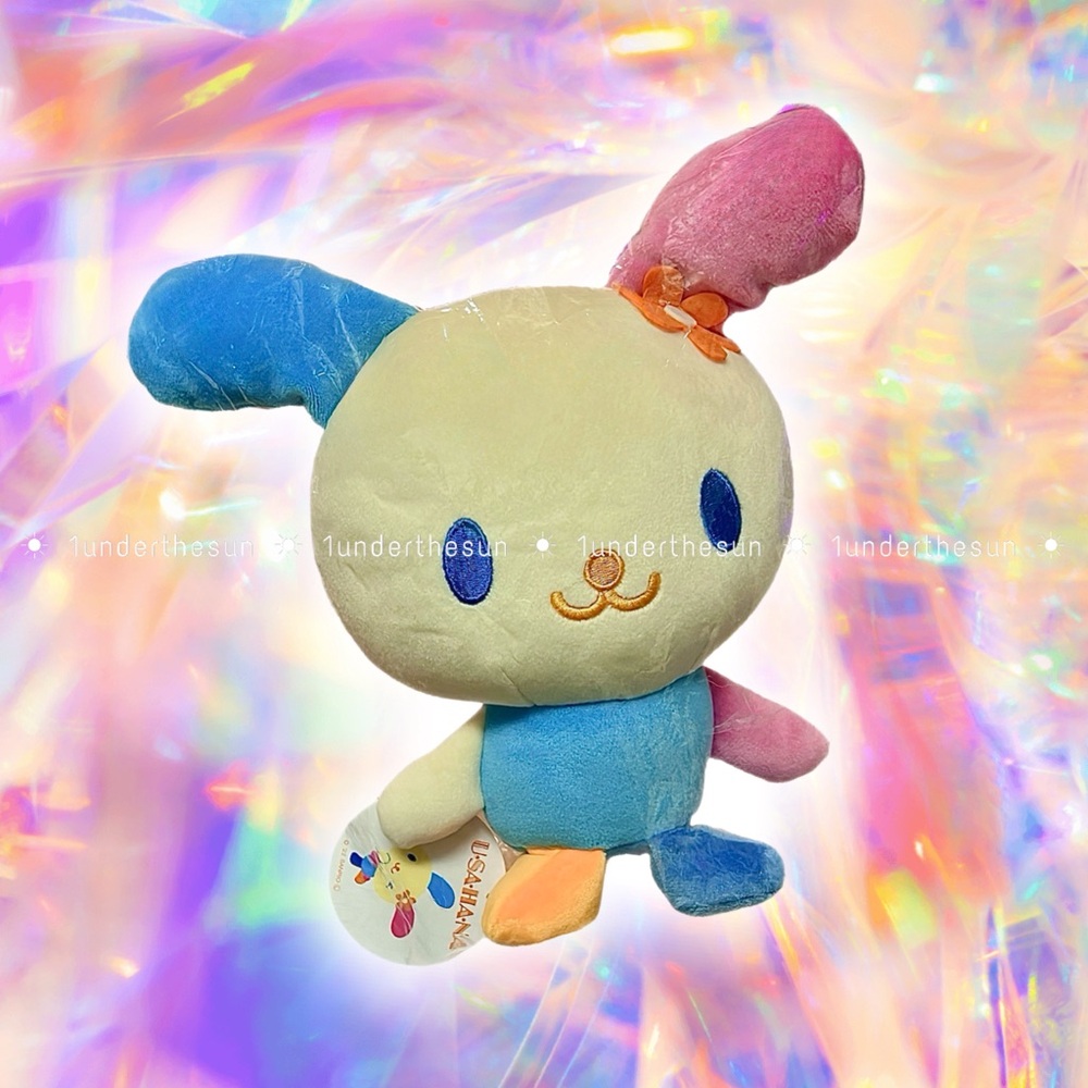 🆕 Usahana RARE NWT from Japan Original Sanrio 2022 9in Plush 🩷🩵🧡
